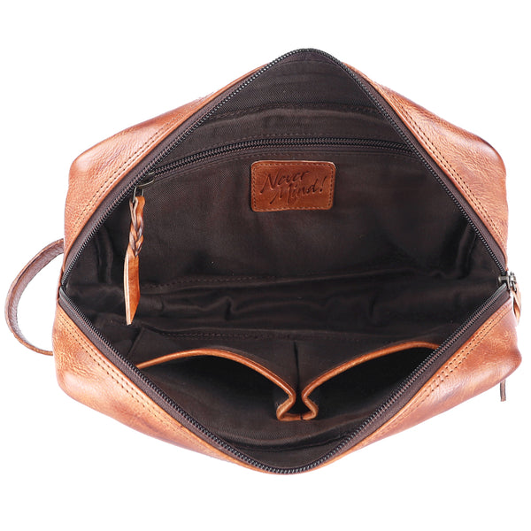 LC-NMBGM137 Toiletry Genuine Leather women bag western Bag