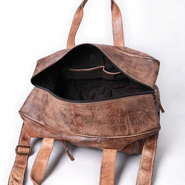 NMBGM142 Duffel Genuine Leather Women Bag Western Handbag