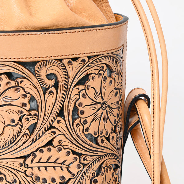 LC-ADBGZ765 Bucket Genuine Western Leather Women Bag