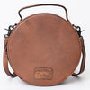 ADBG1192 American Darling Western Canteen Bag Hand Tooled Genuine Leather Crossbody