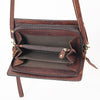 ADBGM169 Hair-On Leather Western Crossbody Purse with Western Scene