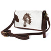 ADBGM169 Hair-On Leather Western Crossbody Purse with Western Scene