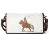 ADBGM169 Hair-On Leather Western Crossbody Purse with Western Scene