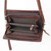 ADBGM169 Hair-On Leather Western Crossbody Purse with Western Scene