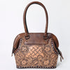 ADBG1198 American Darling Western Hand Tooled Leather Tote Bag Genuine Leather
