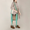 ADBG1199 American Darling Western Hand Tooled Leather Fringe Crossbody Bag