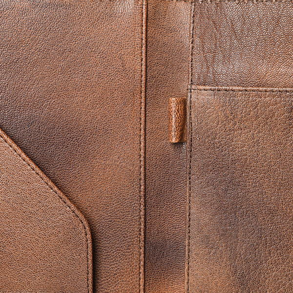 ADBG1040 American Darling Crocodile Embossed Hand Tooled Leather Western Portfolio Bag