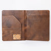 ADBG1040 American Darling Crocodile Embossed Hand Tooled Leather Western Portfolio Bag