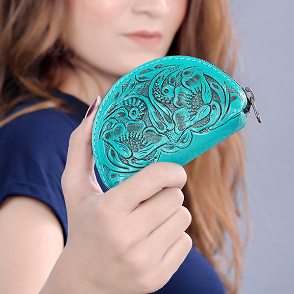 ADBG1205 American Darling Hand Tooled Genuine Leather Western Sunglass Case
