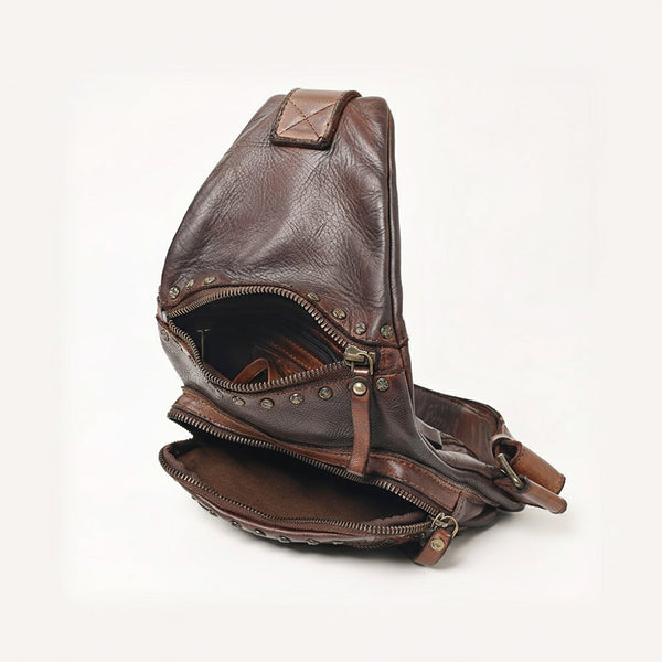 SWC191 Caldera - Full Grain Leather Sling Bag