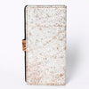 KBG241 American Darling Hair on Hide & Harness Leather Western Tooled Wallet
