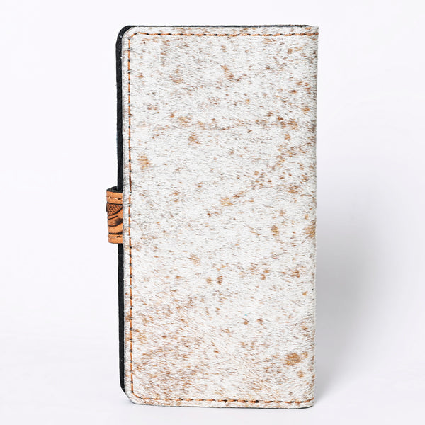 KBG241 American Darling Hair on Hide & Harness Leather Western Tooled Wallet