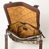 ADBGA423 American Darling Hand Tooled Hair-On Cowhide Genuine Leather Briefcase