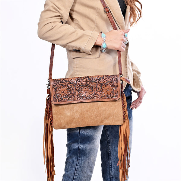 KBG311 Crossbody Genuine Leather women bag western Bag