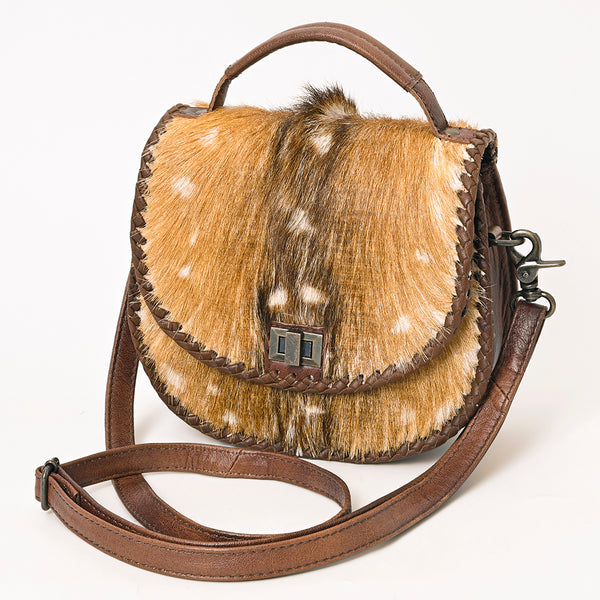 ADBG1221 American Darling Hair-On Cowhide Genuine Leather Western Crossbody Bag