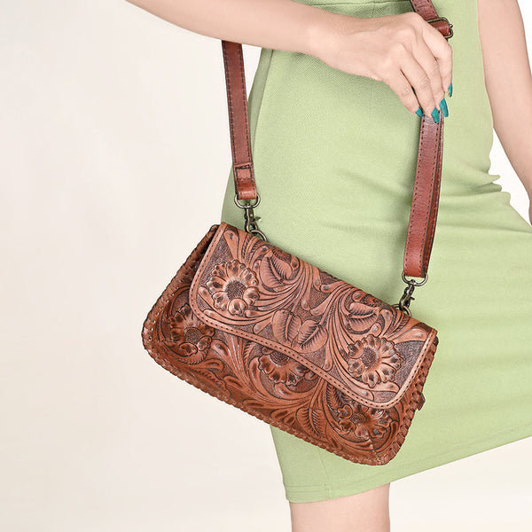 KBG343 Crossbody Genuine Leather women bag western Bag