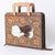 ADBG1194 American Darling Western Hand Tooled Leather Briefcase Bag Genuine Leather with Hair-On Hide Front Inlay Panel
