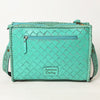 ADBG1235 American Darling Hand-Tooled Western Leather Crossbody Bag - Genuine Floral Carved Artisan Purse