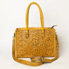 ADBG1131 American Darling Hand Tooled Leather Tote Bag -Western Floral Carved Purse