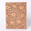 ADBG1243 American Darling Western Hand-Tooled Genuine Leather Portfolio Folder - Artisan Crafted Document Holder