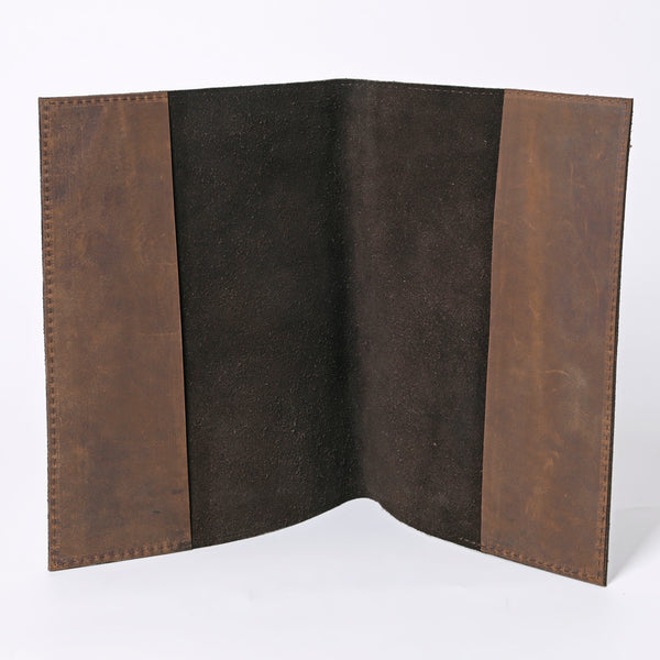 ADBG1243 American Darling Western Hand-Tooled Genuine Leather Portfolio Folder - Artisan Crafted Document Holder