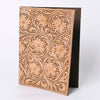 ADBG1243 American Darling Western Hand-Tooled Genuine Leather Portfolio Folder - Artisan Crafted Document Holder