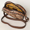 ADBGA425 Heart-Shaped Hand Tooled Leather Canteen Bag Genuine Western Floral by American Darling