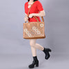 ADBG235 American Darling Western Leather Tote Bag - Hand Tooled Floral Carved Braided Purse