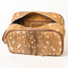 ADBG1254 American Darling Western Hair-On Cowhide Jewelry Bag in Genuine Leather