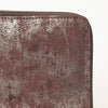 ADBGZ775 Distressed Metallic Leather Zip-Around Wallet - Western Cowhide Look