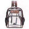 ADBG1285 American Darling Tooled Leather Clear Backpack -Western Stadium Bag