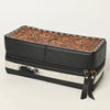 ADBGA453 American Darling Floral Tooled Leather Cowhide Jewelry Accessory Case