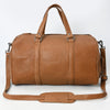 LC-ADBGM390 Leather Duffel Bag - Handmade Full-Grain Western Travel Weekender with Shoulder Strap