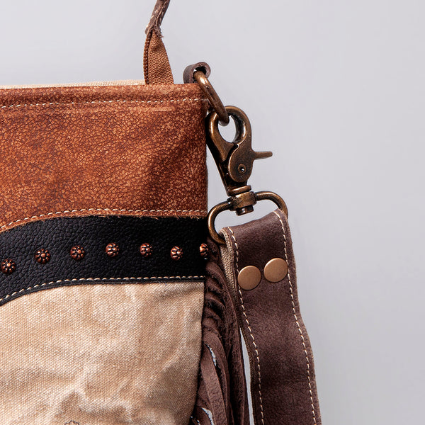 LC-OHV129 Large Crossbody Upcycled Canvas Ladies Bag