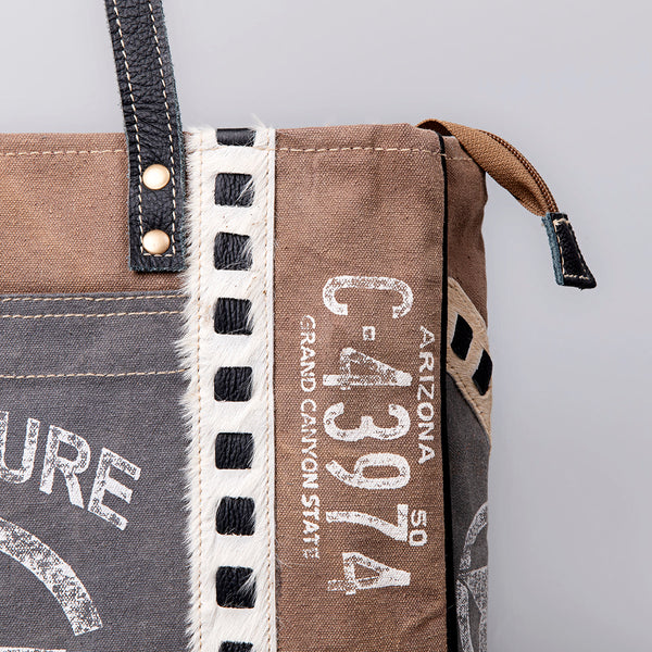 OHV132 Weekender Upcycled Canvas Ladies Bag