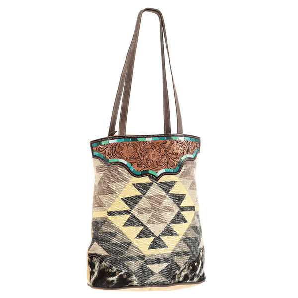 LC-OHV165 Tote Upcycled Canvas Ladies Bag