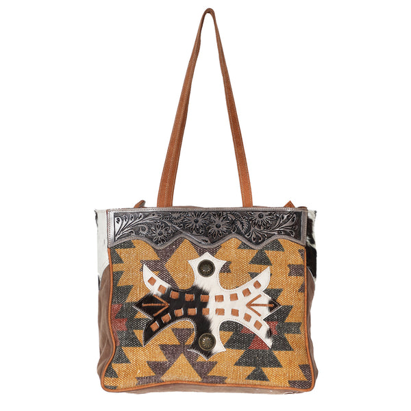 LC-OHV187 Tote Upcycled Canvas Ladies Bag