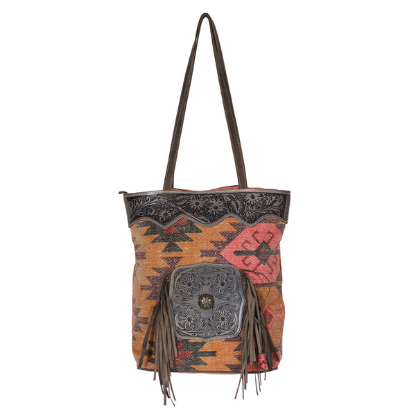 LC-OHV190 Tote Upcycled Canvas Ladies Bag