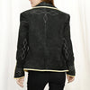 ADBZ050 American Darling Western Black Suede Leather Blazer with Piping & Arrow Trim