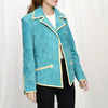 ADBZ054 American Darling Premium Leather Western Blazer Tailored Cowgirl Jacket