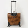ADBG1296 American Darling Hair-On Cowhide Western Trolley Bag - Genuine Leather Hand-Tooled Luggage