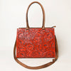 ADBG1317 American Darling Hand-Tooled Genuine Leather Western Crossbody Tote Bag