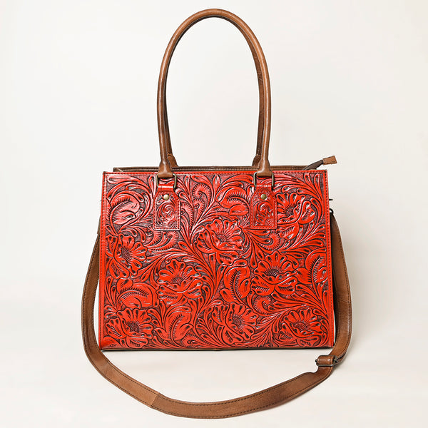 ADBG1317 American Darling Hand-Tooled Genuine Leather Western Crossbody Tote Bag