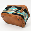 ADBG1320 American Darling Hand-Woven Saddle Blanket & Genuine Leather Western Jewelry Case