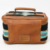 ADBG1320 American Darling Hand-Woven Saddle Blanket & Genuine Leather Western Jewelry Case