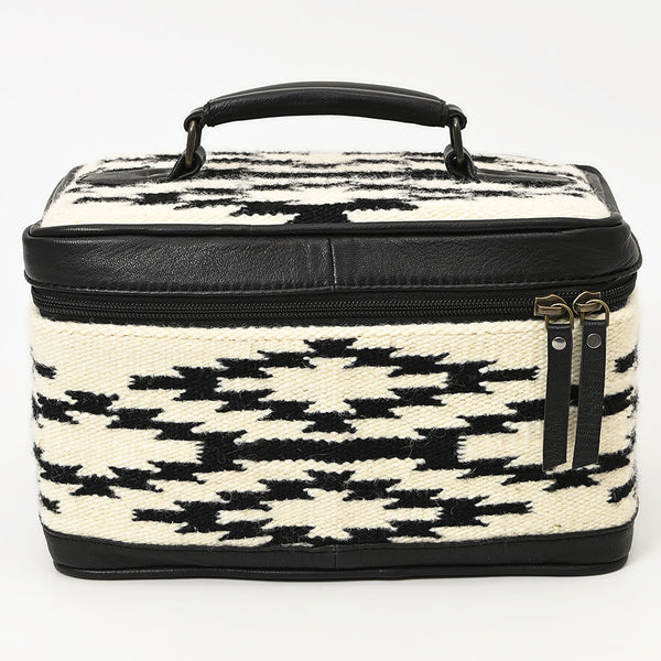 ADBG1320 American Darling Hand-Woven Saddle Blanket & Genuine Leather Western Jewelry Case
