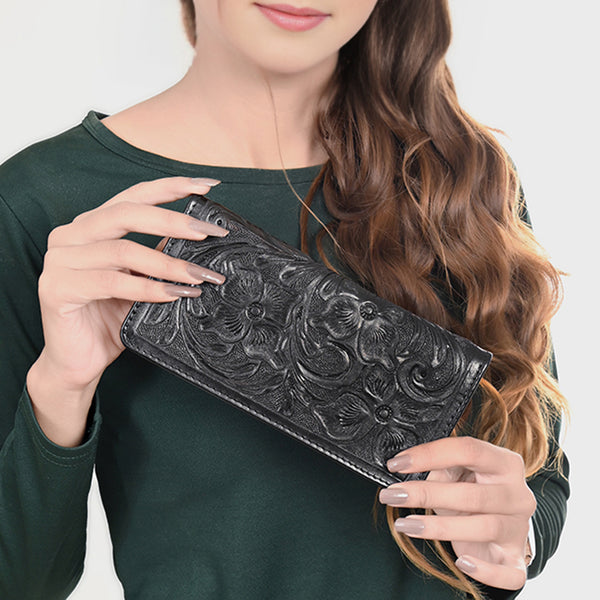 ADBG1269A American Darling Tooled Leather Wallet -Western Bifold Clutch