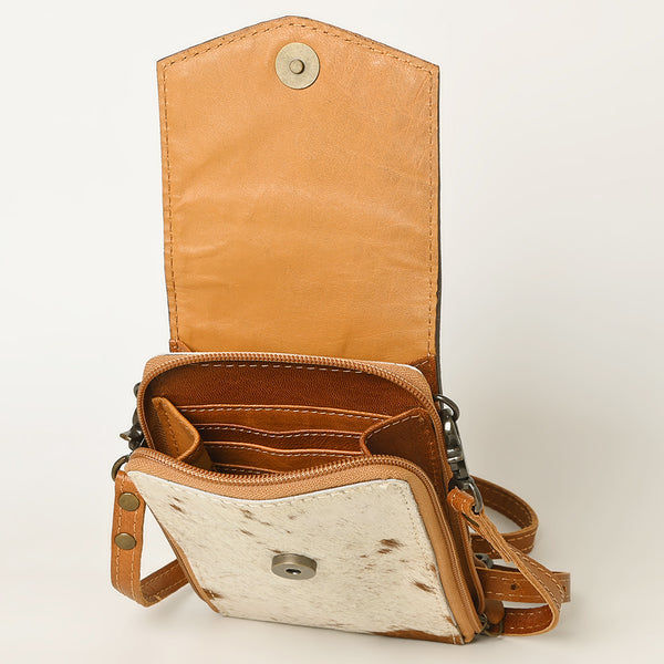 ADBG822 American Darling Handcrafted Leather Cell Phone holder with Hair-On Cowhide