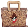 GIBGX1379-Briefcase Genuine Western Leather Women Bag