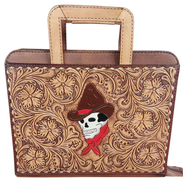 GIBGX1379-Briefcase Genuine Western Leather Women Bag